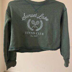 SO Sunset Lake Tennis Club Green Sweatshirt